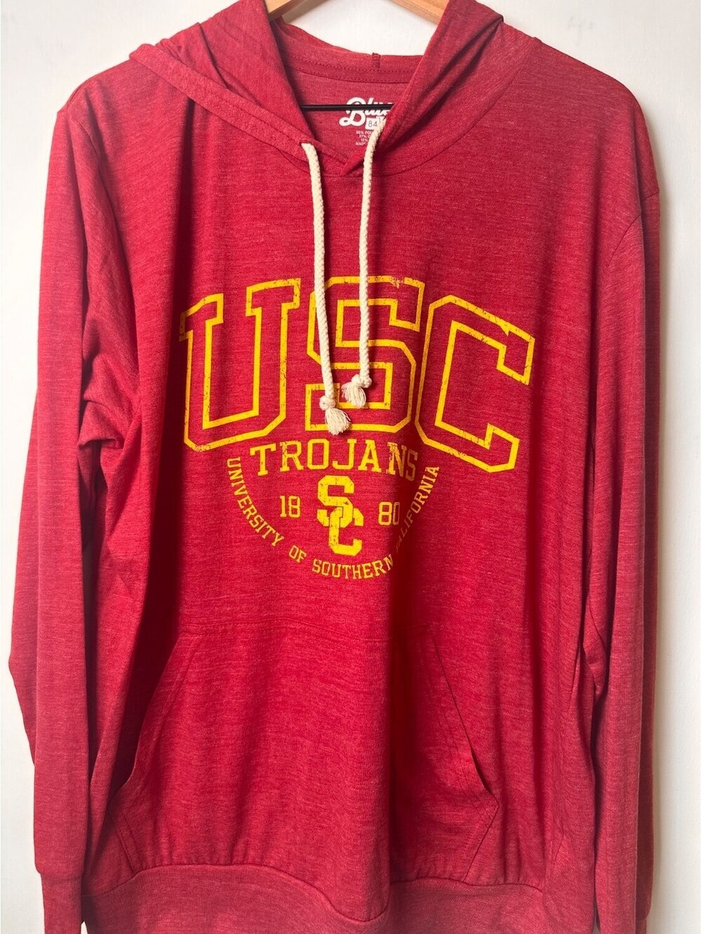 Blue 84 Usc Trojans University of Southern California 18 80 Hoodie Mens L Red
